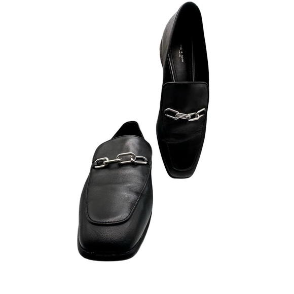Rag & Bone Black Aslen Chain Loafer Size 41 - Picture 4 of 13